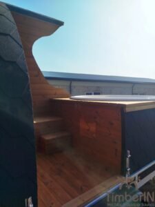 Sauna de madera exterior Iglu con jacuzzi 2 en 1 39 Timberin nordic pod duo (7)