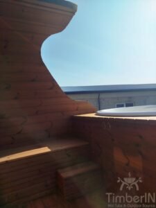 Sauna de madera exterior Iglu con jacuzzi 2 en 1 41 Timberin nordic pod duo (9)