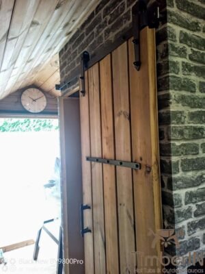 Glamping pod de madera TimberIN, vista lateral