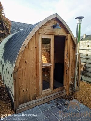 Glamping pod de madera TimberIN en un jardín