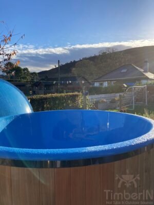 TimberIN Nordic™ External Comfort – jacuzzi con estufa exterior – foto del producto