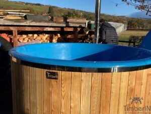 TimberIN Nordic™ External Comfort – jacuzzi con estufa exterior – foto del producto